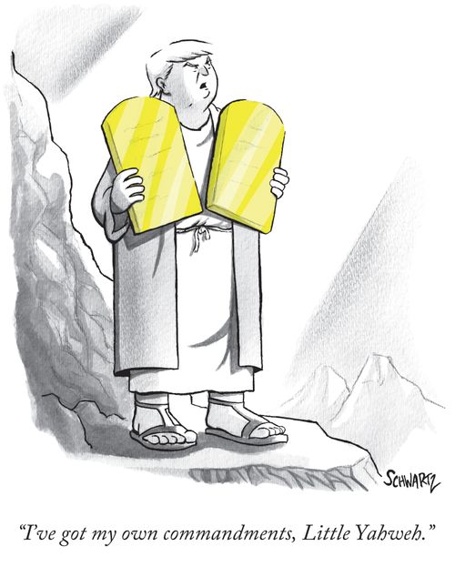 "I've got my own commandments, Little Yahweh."