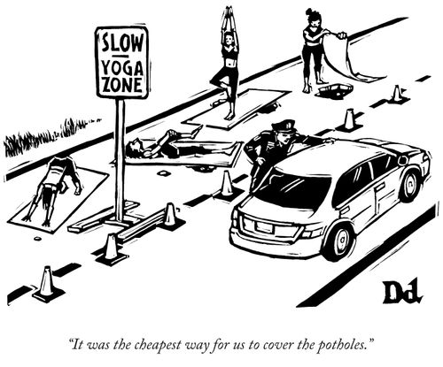"It was the cheapest way for us to cover the potholes."