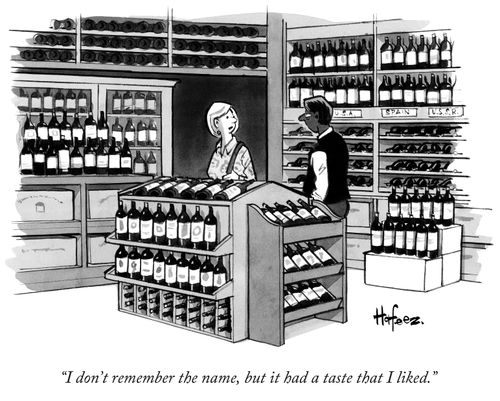 "I don't remember the name, but it had a taste that I liked."