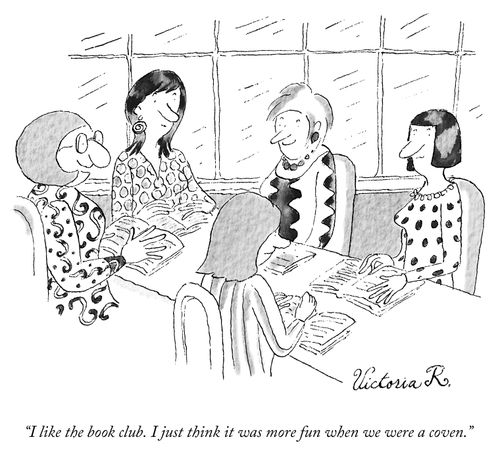 "I like the book club. I just think it was more fun when we were a coven."