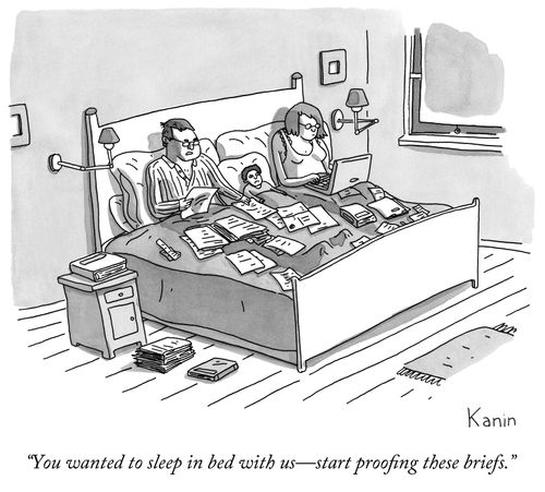 "You wanted to sleep in bed with us- start proofing these briefs."