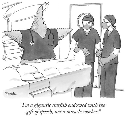 "I'm A Gigantic Starfish Endowed With The Gift Of Speech, Not A Miracle Worker."