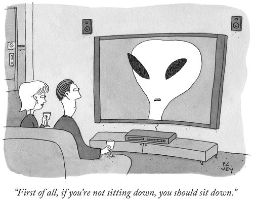 "First of all, if you're not sitting down, you should sit down."