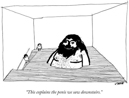 "This explains the p***s we saw downstairs."