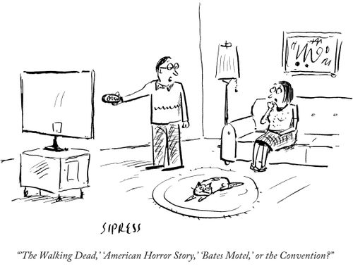 "'The Walking Dead','American Horror Story','Bates Motel', or the Convention?"