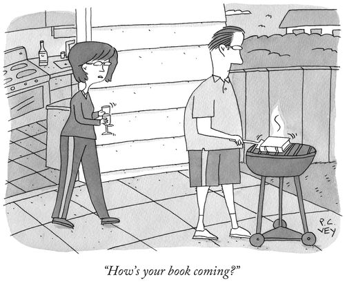 "How's your book coming?"