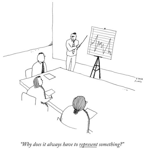 "Why does it always have to represent something?"