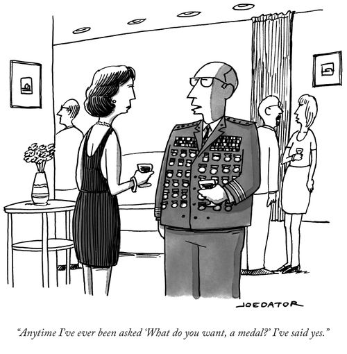 "Anytime I've ever been asked 'What do you want, a medal?' I've said yes."