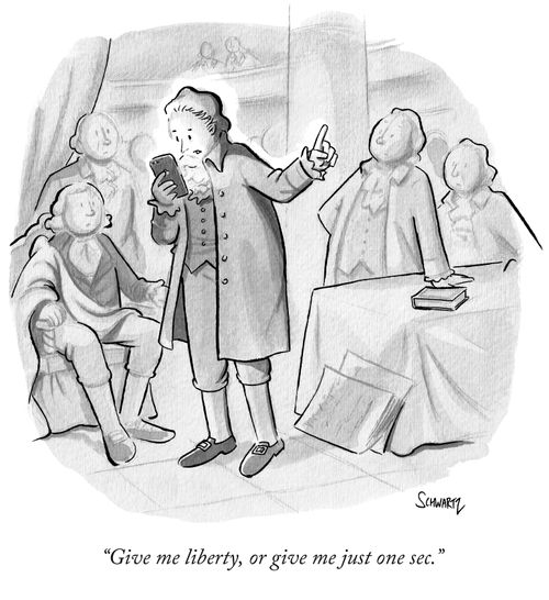 "Give me liberty, or give me just one sec."