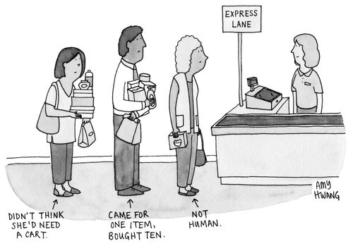 Supermarket customer types.