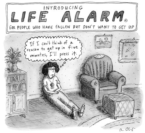 Introducing Life Alarm for people who have fallen but don't want to get up.