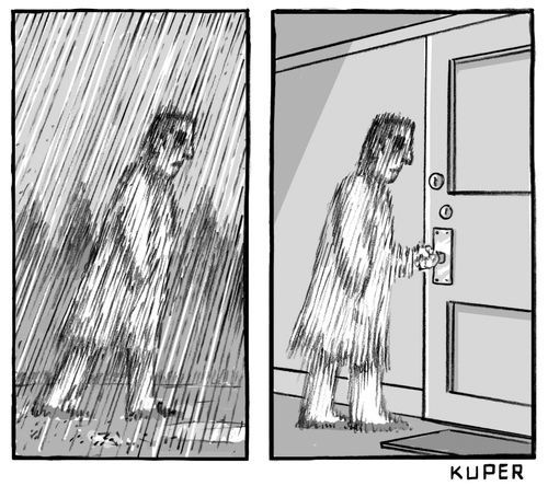 Man Comes In From The Rain Looking The Exact Same