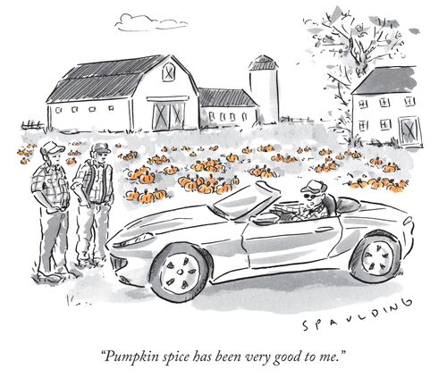 "Pumpkin spice has been very good to me."