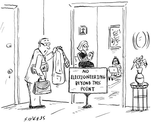 No Electioneering Beyond this Point