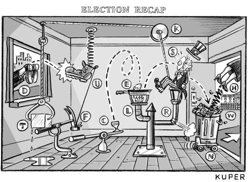 An Election Recap In The Form Of A Rube Goldberg Machine