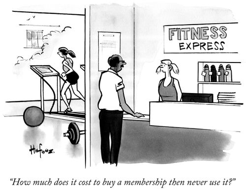 "How much does it cost to buy a membership then never use it?"