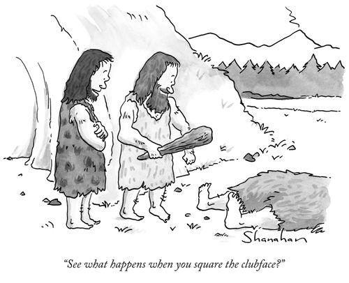 "See what happens when you square the clubface?"