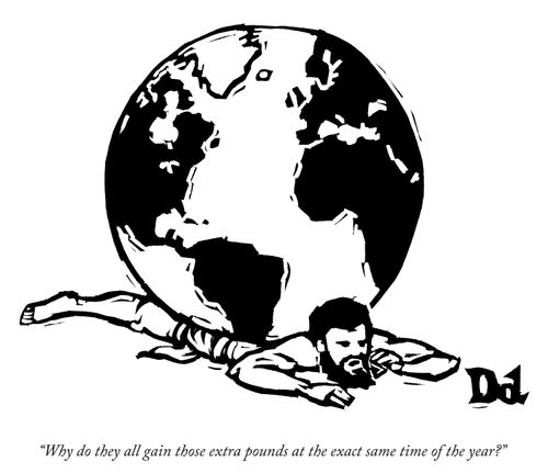 "Why do they all gain those extra pounds at the exact same time of the year?"
