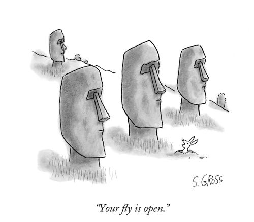 "Your fly is open."