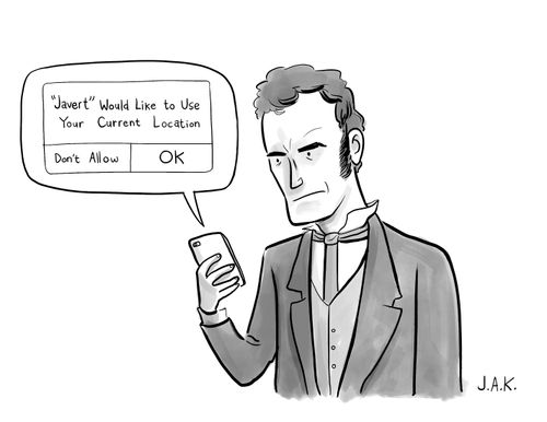 "Javert" Would Like To Use Your Current Location
