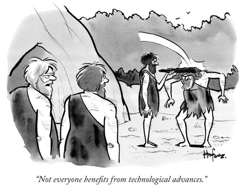 "Not everyone benefits from technological advances."