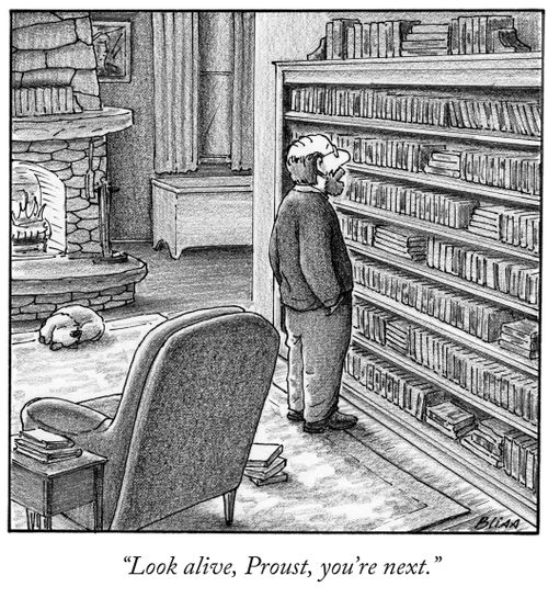 "Look alive, Proust, you're next."