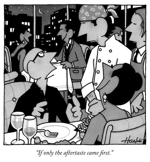 "If only the aftertaste came first."