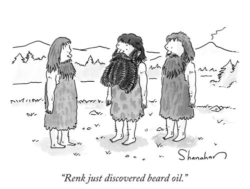 "Renk just discovered beard oil."