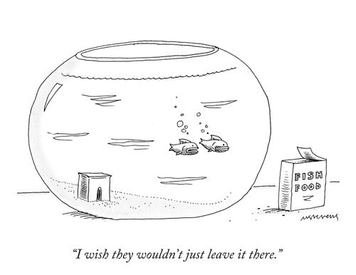 "I wish they wouldn't just leave it there."