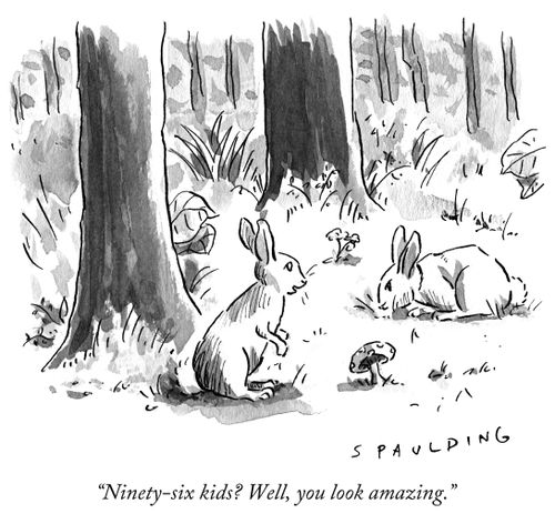 "Nintey-six kids? Well, you look amazing."