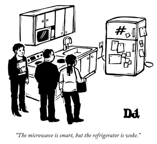 "The microwave is smart, but the refrigerator is woke."