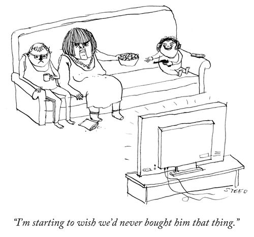 "I'm starting to wish we'd never bought him that thing."