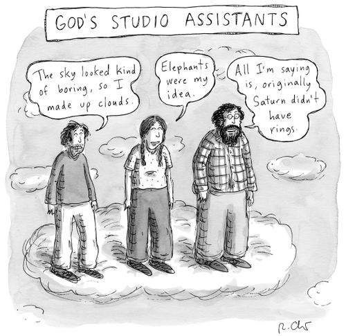 God's studio assistants