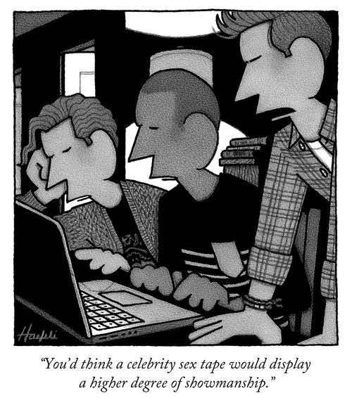 "You'd think a celebrity sex tape would display a higher degree of showmanship."