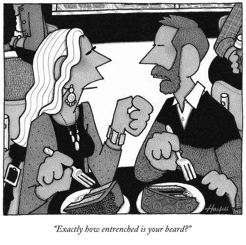 "Exactly how entrenched is your beard?"