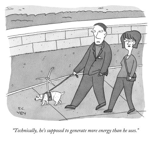 "Technically, He's supposed to generate more energy than he uses."