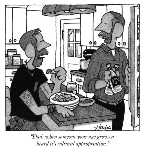 "Dad, when someone your age grows a beard it's cultural appropriation."