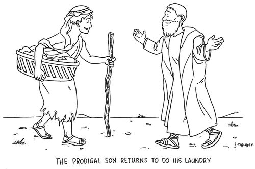 The Prodigal Son Returns To Do His Laundry