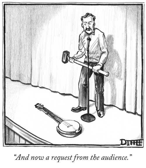 "And now a request from the audience."