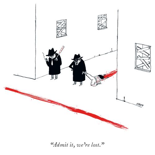 "Admit it, we're lost."