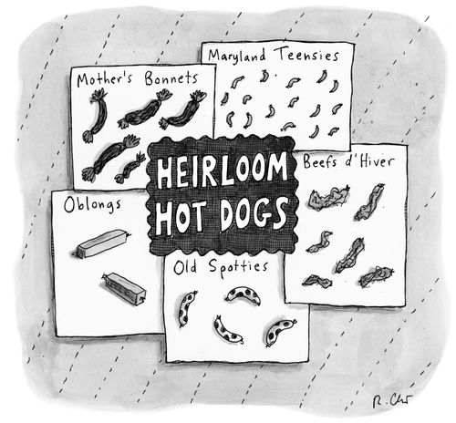 Heirloom Hot Dogs.