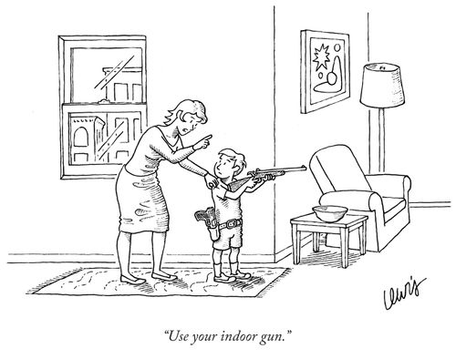 "Use your indoor gun."