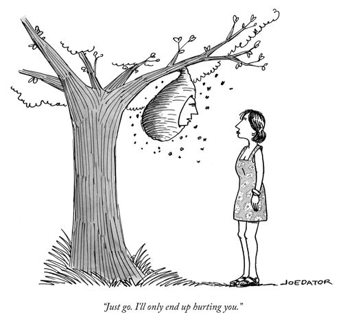 "Just go. I'll only end up hurting you."