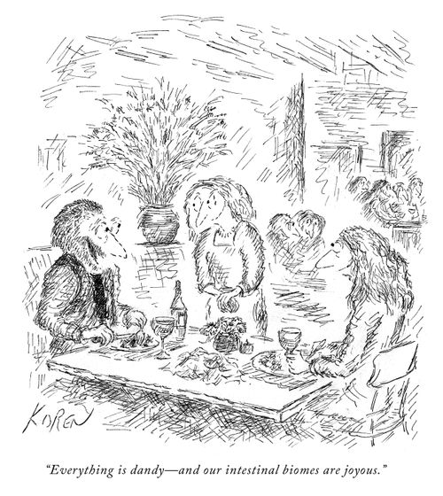 "Everything is dandy--and our intestinal biomes are joyous."