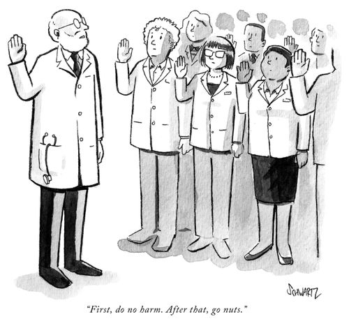 "First, do no harm. After that, go nuts."