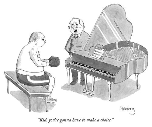 "Kid, you're going to have to make a choice."
