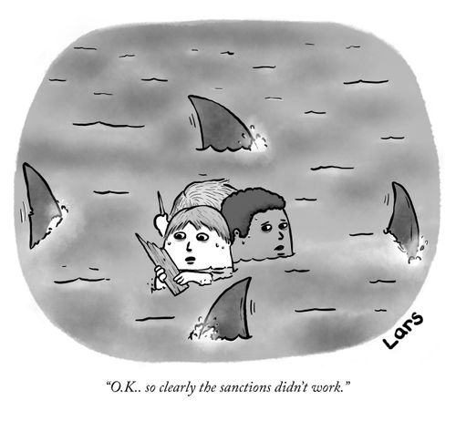 "O.K. so clearly the sanctions didn't work."