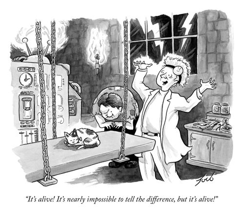 "It's alive! It's nearly impossible to tell the difference, but it's alive!"