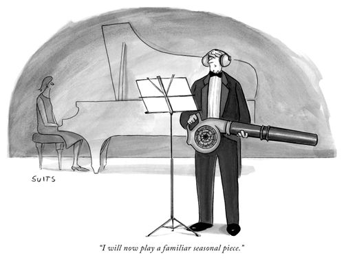 "I will now play a familiar seasonal piece."