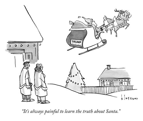 "It's always painful to learn the truth about Santa."